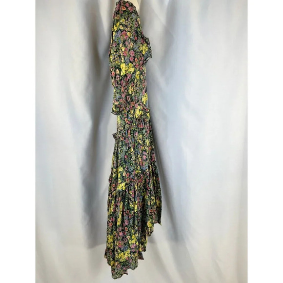 LoveShackFancy Lorencia Ruffled Floral-Print Matte-Satin Maxi Dress $695 - Picture 10 of 13